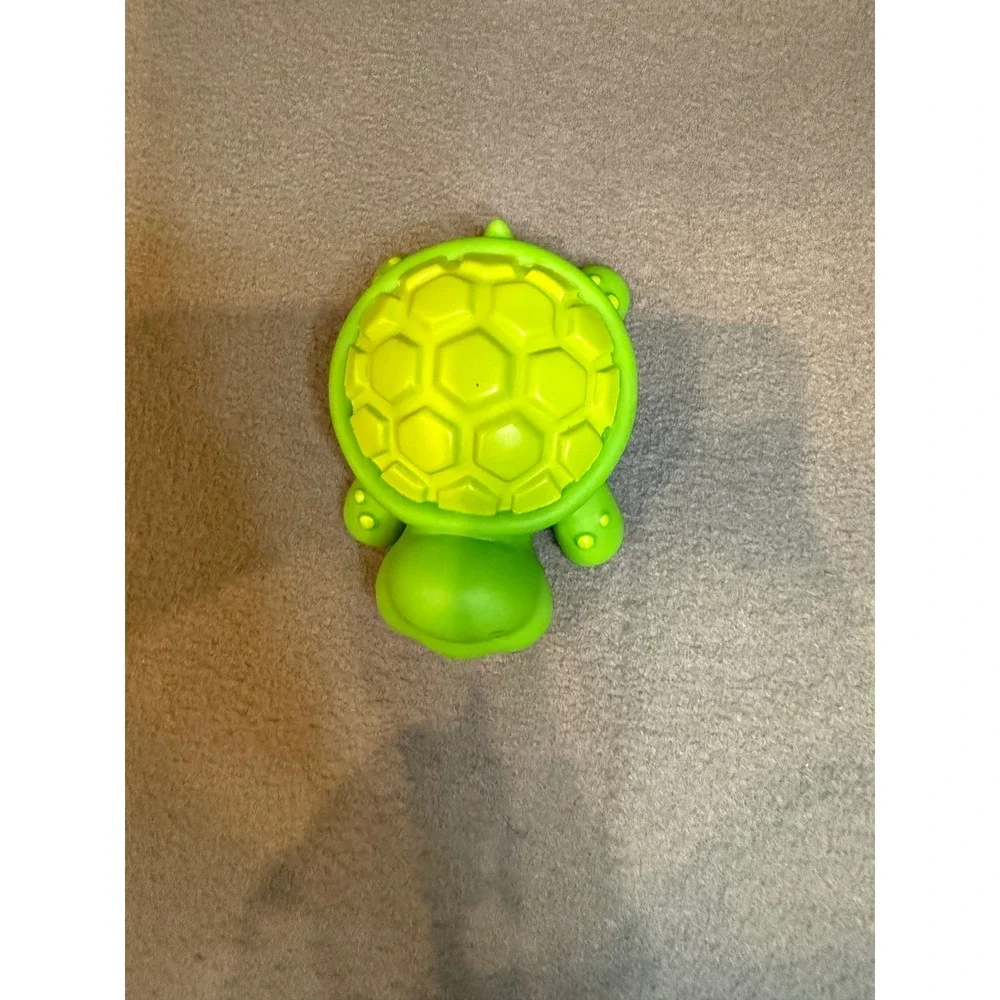 Infantino Green Turtle Sensory Bath Toy Squeezable Textured Shell Baby Toy